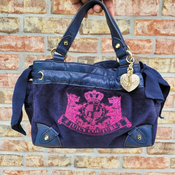 Juicy Couture Handbags - Juicy Couture Deep Blue Scottie Dog Mini Daydreamer